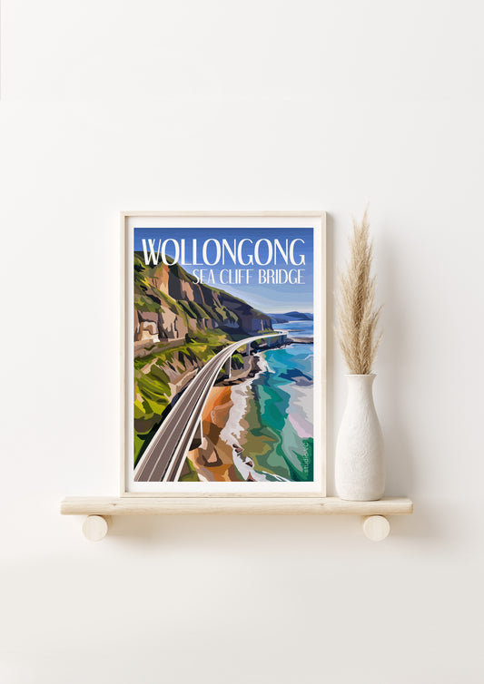Wollongong Sea Cliff Bridge Print